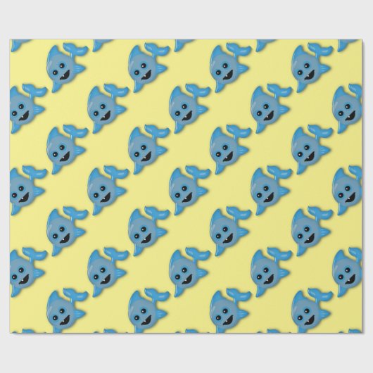 Baby Shark Geschenkpapier (Flach)