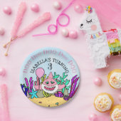 Baby Shark Girl's Birthday Party Pappteller (Party)