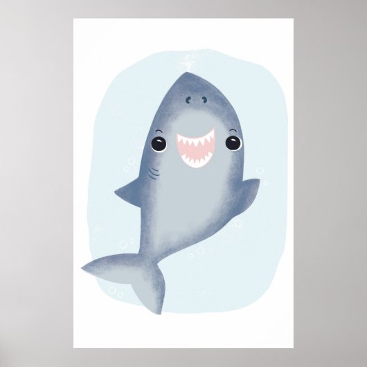 Baby Shark Handtuch für Kinder Jungen Ocean Themen Poster (Vorne)