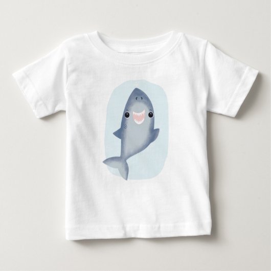 Baby Shark Jungs Kinder Jungen Ocean Themenzimmer Baby T-shirt (Vorderseite)