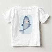 Baby Shark Jungs Kinder Jungen Ocean Themenzimmer Baby T-shirt (Rückseite)