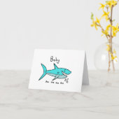 Baby Shark Karte (Gelbe Blume)