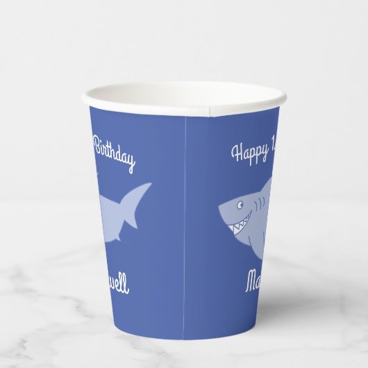 Baby Shark Kids 1. Geburtstag Pappbecher (Rechts)