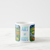 Baby Shark "Kunst von Kindern" Espressotasse (Vorderseite)