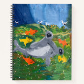 Baby Shark "Kunst von Kindern" Notizblock (Vorderseite)