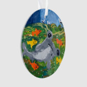 Baby Shark "Kunst von Kindern" Ornament (Vorderseite)