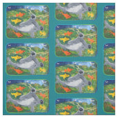 Baby Shark "Kunst von Kindern" Stoff (Muster)