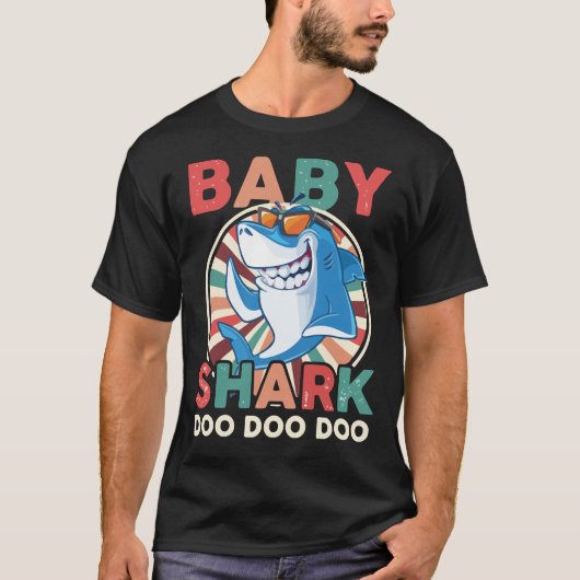 Baby Shark Men T - Shirt, Funny Baby Shark Essenti T-Shirt (Vorderseite)