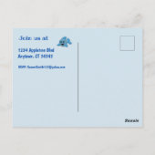 Baby Shark mit Foto Postkarte (Rückseite)