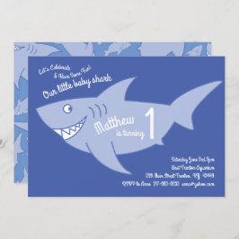 Baby Shark Ocean Animals 1. Geburtstag Einladungen