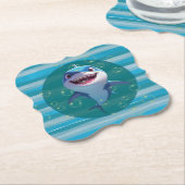 Baby Shark Paper Coasters Untersetzer (angewinkelt)