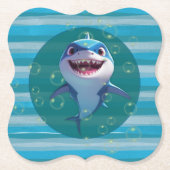Baby Shark Paper Coasters Untersetzer (Vorderseite)