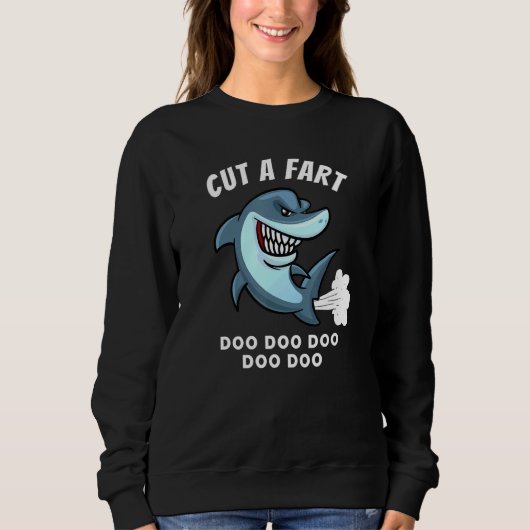 Baby Shark Parody Farting Gag Joke for Men and Wo Sweatshirt (Vorderseite)