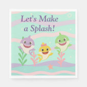 Baby Shark Party Napkins Serviette (Vorderseite)