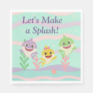 Baby Shark Party Napkins Serviette