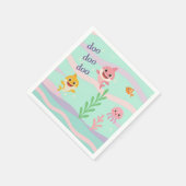 Baby Shark Party Theme Napkins  Serviette (Ecke)