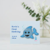 Baby Shark Postkarte (Stehend Vorderseite)