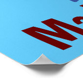 Baby Shark Santa Monogram Christmas Poster (Ecke)