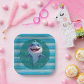 Baby Shark Teller Papierplatte (Party)