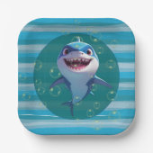 Baby Shark Teller Papierplatte (Vorderseite)