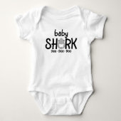 Baby Shark Vatertag Strampler (Vorderseite)
