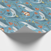 Baby Shark Wrapping Paper Roll Geschenkpapier (Ecke)