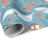 Baby Shark Wrapping Paper Roll Geschenkpapier (Rolleneckpunkt)