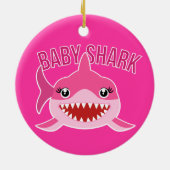 Baby Shark Xmas Weihnachtsbaum Ornament (Hinten)