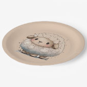 Baby Sheep Pappteller (Schrägansicht)