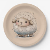 Baby Sheep Pappteller (Vorderseite)