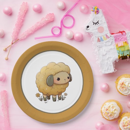 Baby Sheep Pappteller (Party)