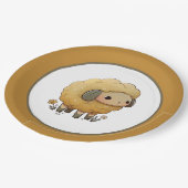 Baby Sheep Pappteller (Schrägansicht)