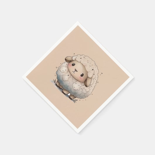 Baby Sheep Serviette (Ecke)