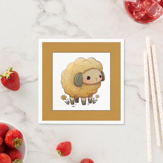 Baby Sheep Serviette (Beispiel)