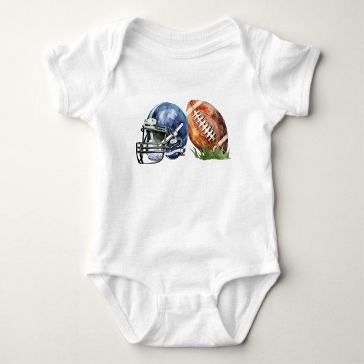 Baby Shirt Football Themed, Baby Bodysuit Football (Vorderseite)