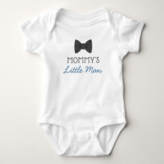 Baby-Shirt liest den kleinen Mann Bowtie der Mama Baby Strampler (Vorderseite)
