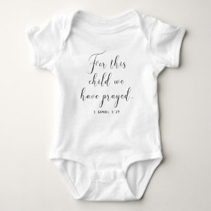 Baby-Shirt mit Bible Verse - Christliches Babygesc Baby Strampler