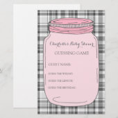 Baby Shooting Game Pink Mason Jar (Vorne/Hinten)