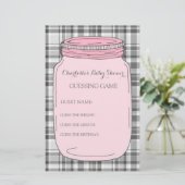 Baby Shooting Game Pink Mason Jar (Stehend Vorderseite)