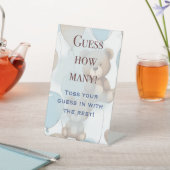 Baby Shooting Game Sign, Teddy Bear Themed Sockelschild (In SItu)