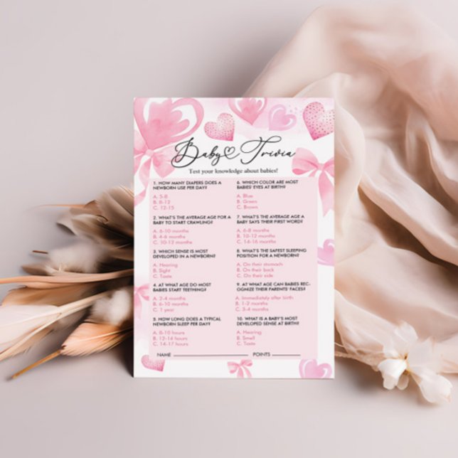 Baby Show Trivia Game Valentines Game (Von Creator hochgeladen)