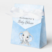 Baby Showblauer Elefant Geschenkschachtel (Vorderseite)