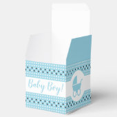 Baby Showbox mit Stroller 2" x 2" - Junge Geschenkschachtel (Geöffnet)