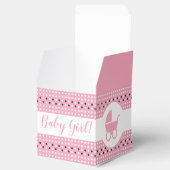 Baby Showbox mit Stroller 2" x 2" - Mädchen Geschenkschachtel (Geöffnet)