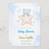 Baby Showboy auf Spanisch Einladung (Vorne/Hinten)