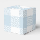 Baby Showboy Bären mit Name und Datum Vielen Dank Geschenkschachtel (Rückseite)