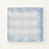 Baby Showboy Blue Teddy Bär Blumengärtner Notizblock (Rückseite)