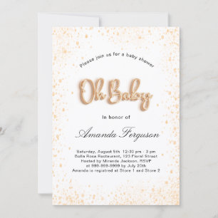 Baby Showboy Glitzer Einladung