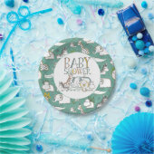 Baby Showdusche Doodle Safari Teller (Party)