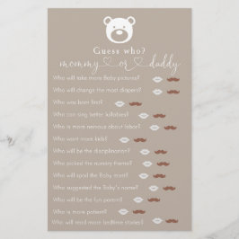 Baby Showdusche "raten Sie, wer" Spiel